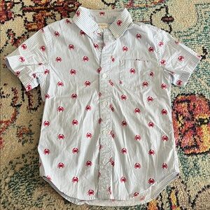 Crewcuts crab print button down 🦀